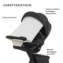 Visierina parasole Stokke Xplory X, Grigio chiaro - Protegge il bambino dalla luce solare diretta - Leggera, facile da fissare al passeggino - Realizzata in materiali idrorepellenti UPF 50+ - 2