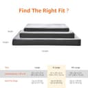 Amazon Basics XL Cat and Dog Bed U-Shape Bolster, Orthopaedic Foam Dog Sofa with Removable Washable Cover, Grey, 104 x 74 x 10 cm (L x W x H) - 8