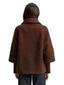 Tom Tailor Damen Bouclé Cape Jacke im 2-in-1-Look - 2