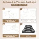 EHEYCIGA XL Dog Bed Memory Foam, Extra Large Orthopedic Dog Beds Sofa with Sides and Waterproof Liner, Pet Couch with Washable Removable Cover and Non-Slip Bottom, 104x68x19cm, Dark Grey - 7