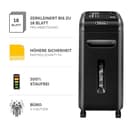 Fellowes 18 Blatt Aktenvernichter, Partikelschnitt (P4) Papierschredder für Büro, Powershred 99Ci, Schredder mit 100% staufrei Technologie, Safesense, Energiesparsystem, 34L Papierkorb, CD Schredder - 2