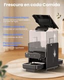 Comedero Gato Automatico con Control App para 2 Gatos, Altura Ajustable para Mascotas Pequeñas, Dispensador Comida Gatos de 5 litros para Alimento Seco, Grabadora de Voz - 8