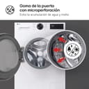 LG F2X50S9TLB - Lavadora Inteligente, 9kg, AI Direct Drive, TurboWash 360º, 1200rpm, Fondo reducido, Un 20% más eficiente que A, Serie 500, Blanca - 11