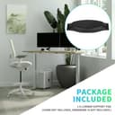 ECOTRIC New Lumbar Pad Compatible with Herman Miller Classic Aeron Chair Size B, Home Office Seating Support Pad - Graphite/Black - - 6