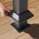 TOOLPORT Gazebo da giardino 3x3 m tetto hardtop in acciaio senza teli laterali, profilo ca. 90x90 mm - 9