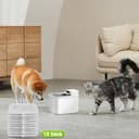 NIXOOT 10 filtri per PETKIT EVERSWEET MAX Pet Water Fountain, il carbone attivo ad alta densità può filtrare odori e imperfezioni dei capelli nell'acqua (10 filtri + 10 spugne) - 7