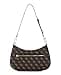 GUESS Noelle II Top Zip Shoulder Bag, Bolsa de Hombro para Mujer, Logotipo marrón, Talla única - 4