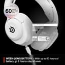 SteelSeries Arctis Nova 5 Wireless - Wireless Gaming Headset for PC - Compatible with PC, PS5, Switch & more - Mobile App Control - 60 HR Battery with Fast Charge - 2.4GHz/Bluetooth - White - 5