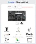 【4G+128G】 Hodozzy Radio Coche 2 DIN con Wireless Carplay Android Auto con USB Tipo C, Pantalla Incell de 7 Pulgadas Autoradio con Bluetooth/DSP/WiFi/RDS/FM/SWC/Cámara de Marcha Atrás - 7