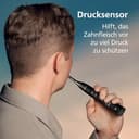 Philips Sonicare DiamondClean 9000 elektrische Zahnbürste, Schallzahnbürste mit App, Andruckkontrolle, 4 Putzmodi, 3 Intensitätsstufen, Ladeglas, Schwarz und Roségold, Zweierpack, Modell HX9914/57 - 5