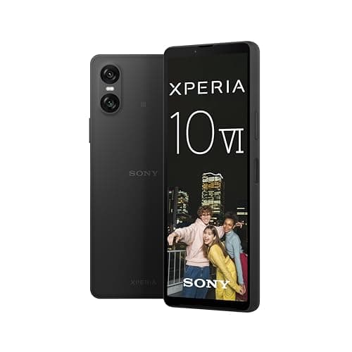Sony Xperia 10 VI - 6,1" 21:9 OLED, 5.000 mAh Akku, DREI optische Brennweiten, Leicht und kompakt, 3,5mm Audio, Android 14, IP65/68, Dual SIM hybrid, schwarz