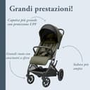 Inglesina Zenit 2 Passeggino, Sequoia Green, Compatto e Leggero, Adatto fino a 22 kg, Schienale Reclinabile, Ruote con Sospensioni, Seduta Ampia, Esclusiva Amazon - 2