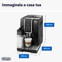 De'Longhi Perfetto Dinamica ECAM350.55.B, Macchina da Caffè Automatica, Chicchi macinati al momento, Caraffa Montalatte Automatica per Cappuccino, 4 Bevande One Touch, Spegnimento Programmabile, Nero - 8