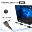 Caricabatterie AC 330 W per Acer Predator Helios 18 16 15 PH18-71 PHN16-71 PHN16-71 PH3D15 Predator Triton 17 X PTX17-71 Nitro 17 16 15 AN17-51 AN1 AN1 1 AN17 -41 AN1 16 a 41. Adattatore di - 2