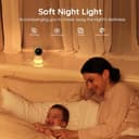 BOIFUN 2K Wifi Baby Monitor, App & 5'' Screen Control, Smart Night Light, Night Vision, Cry Motion Sound Detect, 360° Camera, Smartphone, PTZ, Auto-tracking, 24-H Battery Life, Humidity Temperature - 3