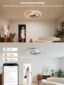 BAYHT Ceiling Light with Remote Control, Living Room Lamp with Matter Compatible with HomeKit, Alexa, Google and IFTTT, 32W Modern LED Ceiling Lights for Bedroom Living Room - 4