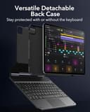 ESR iPad Pro 13 Inch (M5/M4, 2025/2024) Case with Keyboard, Keyboard Case with Easy-Set Magnetic Stand, Portrait/Raised Modes for iPad Pro 13 Keyboard, Removable Case, Rebound 360 Series, Black - 4