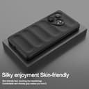 ESTH® Liquid Silicone Hülle für Realme GT 6T 5G/Realme GT Neo6/GT Neo6 SE mit Antibakteriellem Schutz und Kratzfestes weichem Mikrofaserfutter, Rundumschutz Stoßfeste Handyhülle Case, Schwarz - 2