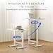 FLEXISPOT H7 Escritorio Elevable, Ajustable en Altura, Mediante Resorte de Gas de Doble Columna, 80x50cm,Tablero de Madera (Blanco+Blanco) - 5