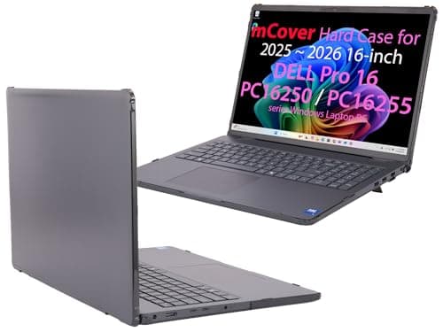 mCover Case ONLY Compatible for 2025-2026 16" Dell Pro 16 PC16250 / PC16255 Series Windows Laptop PC (NOT Fitting Any Other Dell Models)- Black