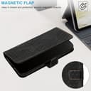 JayModCase Handyhülle für Oppo Realme GT Neo6 SE 5G mit Schutzfolie, Flip Wallet PU Leder Realme GT Neo6 SE 5G hülle [Kartenfach] [Magnet] [Ständer] 360 Stoßfeste Schutzhülle - Schwarz - 2