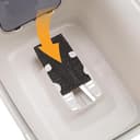 Ferplast Katzenklo, Katzentoilette mit Deckel, 2 geruchshemmende Aktivkohlefilter, abgedunkelte Schwingtür, 36 x 47 x h 35 cm, Clear CAT 10 Haustiertoilette - 7