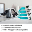 Bosch Unlimited 7 ProHygienic Aqua BCS71HYG2 Scopa Elettrica Lavapavimenti 2 in 1 Senza Fili, Spazzola DynamicAqua 2in1, Spazzola Tradizionale, Bianco - 16