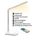 SLATOR Lámpara Escritorio LED, Flexo de Escritorio (Cuidado Ocular, Puerto USB, 5 Modos,10 Niveles de Brillo,Temporizador de 30/60min, Función de Memoria) - 8