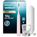 Philips Sonicare DiamondClean 9000 spazzolino elettrico sonico con app, sensore di pressione, 4 modalità di pulizia, bicchiere di ricarica e custodia da viaggio USB, colore rosa, modello HX9911/29 - 1