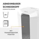 Fellowes Aktenvernichter 11 Blatt (P4), Papierschredder mit Partikelschnitt für Homeoffice und Büro, Powershred LX70, Schredder mit 18L Papierkorb und Sicherheitssperre, 4x40mm Cross-Cut Datenschutz - 6