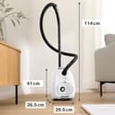 Bosch - Aspirador con Bolsa, Serie 4, Volumen XL de Bolsa de Polvo, Boquilla para Ranuras y tapicería, Blanco, BGB41WH1 - 2