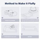 WESTERN HOME Hundebett Grosse/Mittelgroße Orthopädisches Hundebett Hundekissen Wasserdicht Hundekorb mit Waschbar Abdeckung, Geeignet für Mittelgroße und Grosse Hund, Grau, 106x76x19 cm - 8