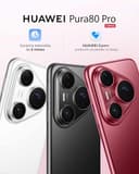 HUAWEI Pura 80 Pro Smartphone Móvil, 12 GB+512 GB, Ultra Chroma con Sensor de 1 Pulgada, Cámara Teleobjetivo Macro con Ultrailuminación, Cancelación de Ruido Mediante IA, 5170 mAh, Rojo - 2