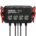 NOCO GENIUS2X4: 8A 4-Bank Smart Battery Charger (2A/Bank) - 6V/12V Automatic Maintainer, Trickle Charger & Desulfator with Overcharge Protection & Temperature Compensation – For Lead-Acid & Lithium - 1