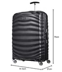 Samsonite Lite-Shock Spinner L Valigia, 75 cm, 98.5 L, Nero (Black) - 10
