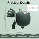 4D NackenmassagegeräT Kabellos, Elektrisches Shiatsu Massagegerät mit Wärme, 3 Massagegrade & 2 Temperaturstufen, Lindert Muskelverspannungen und Ermüdung, für Zuhause, BüRo, Reisen - 2