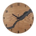 Beflourish Wanduhr Ohne Tickgeräus Holz Modern Wanduhren für Büro, Wohnzimmer, Küche, Schule Kinderzimmer (40cm) - 1