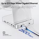 PULWTOP Upgraded iMac Hub für M1/M3/M4, iMac Zubehör M4 unterstützt 4TB SSD-Gehäuse (SSD Nicht enthalten), USB C Hub für iMac 24 Zoll mit 4K@60Hz HDMI, 2,5GbE (Silber) - 5