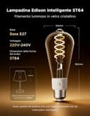 Govee Lampadina Intelligente Edison E27, RGBWW Lampada Dimmabile ST64, Compatibile con Matter e Google Assistant, 500lm, 16 Milioni di Colori, Lampadina a Filamento in Stile Vintage, Confezione da 2 - 4