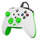 Turtle Beach Rematch Core Bianco/Verde - Gamepad cablato - Con licenza per Xbox Series XS, Xbox One e PC - Pulsanti audio, motori Rumble e grilletti a impulsi, cavo da 3 m - 8