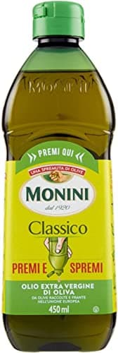 Monini Classico Premi e Spremi Olio Extra Vergine di Oliva Squeeze Virgin Olive Oil Extra PET 450 ml
