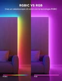 Govee Striscia LED 20M, RGBIC LED Strisce con Controllo a Segmenti, Sincronizzazione Musicale, 64 Modalità Scena, Controllabile tramite App, Cambio Colore, per Casa, 2 Rotoli di Strisce da 10m - 3