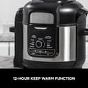 Ninja Foodi MAX Multi Cooker, 7.5L with 9 Cooking Functions, Pressure Cook, Air Fry, Slow Cook, Grill and more, Brushed Steel & Black, OP500UK - 12