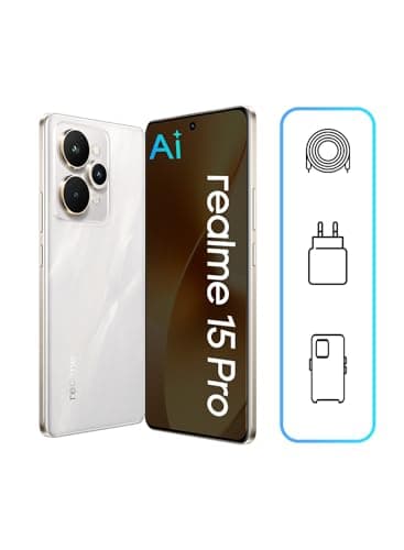 realme 15 Pro 5G Smartphone (12GB RAM, 256GB Storage) | 6.8" 144Hz OLED Display | Snapdragon 7 Gen 4 | 50MP OIS Camera | 7000mAh | 80W Fast Charging | Android 15 | 12m Warranty (Flowing Silver)