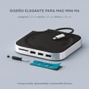 SATECHI Mac Mini M4 Hub & Soporte con Carcasa SSD NVMe, Dock en Aluminio con 2X Puertos USB-A 10 Gbps, 1x USB-A 480 Mbps, Lector SD y Ventilación Optimizada, para Mac Mini M4 y Pro - 7
