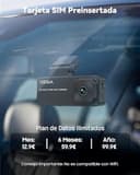 XEGA 2K 4G Dash CAM Coche con Tarjeta SIM, Camara Coche Grabadora sin WiFi, Visión en Vivo Remota, Detección Movimiento/Colisión, Monitor de Aparcamiento, Audio Bidireccional, Nocturna, GPS, Cloud - 2