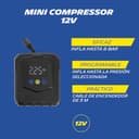 MICHELIN 009541 Mini Compresor de Aire 12V – Inflador de Neumáticos para Coche – Presión Programable 8 Bar 138W – Infla un Neumático en 1min30 – Boquilla de Conexión Rápida – 3 Adaptadores - 6