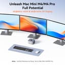 TobenONE Mac mini M4 Dock with 8TB M.2 NVMe SSD Enclosure, Mac mini M4 Hub & Stand for Mac mini M4 Pro, 4K@144Hz DP, 4K@60Hz HDMI, 5 USB (Max 10Gbps), SD/Micro SD, 3.5mm Audio, One-Touch Power Button - 4