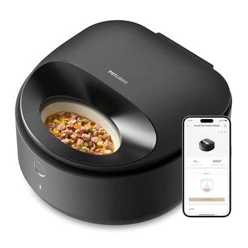 PETLIBRO Distributore Automatico Cibo Gatti Umido, Raffreddamento a Semiconduttore, 2,4 GHz Controllo Wi-Fi Smart App, Dispenser Automatico Cibo Umido, Fresco per 3 Giorni