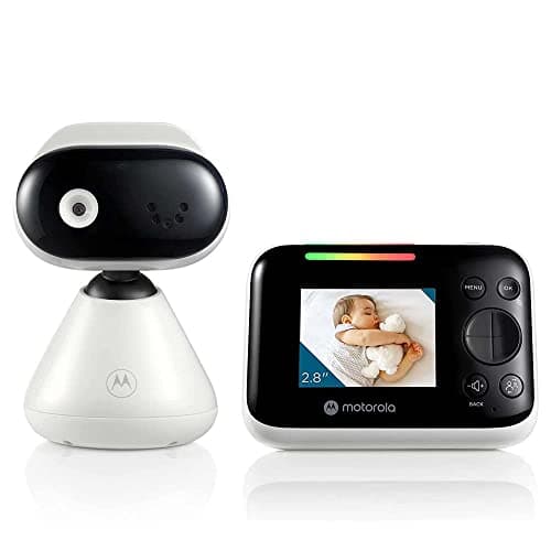 Motorola Nursery PIP1200 Baby Monitor con Telecamera, Unità Genitore da 2.8", Comunicazione a 2 Vie, Temperatura Ambiente, Visione Notturna a Infrarossi, Portata 300 m